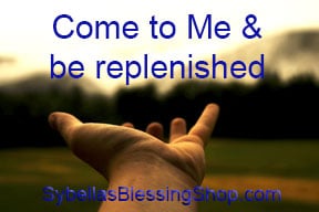 Prophetic Word: Come Me & be replenished